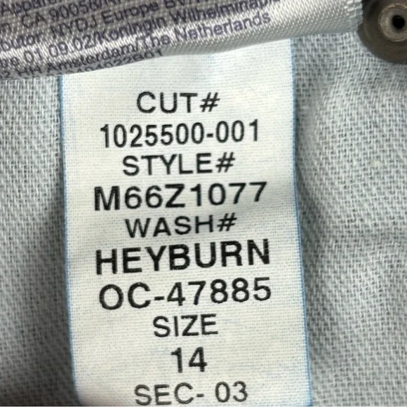 NYDJ Jeans Womens 14 Blue Marilyn Straight Lift Tuck Denim Stretch Medium Wash - Picture 10 of 14